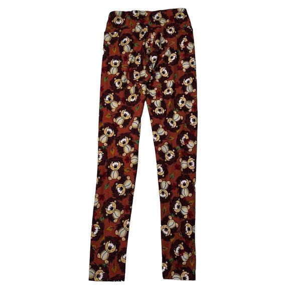 LuLaRoe Hedgehog Leaves Fall Leggings Brown Unicorn Print Womens OS One Size - Picture 6 of 8